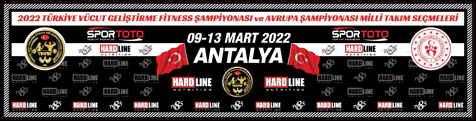 Ana sponsoru olduğumuz Vücut Geliştirme ve Fitness Türkiye Şampiyona’sı  09-13 Mart 2022  tarihleri arasında Antalya Kemer ‘de yapıldı. 